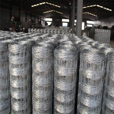 China 1.5x50m Woven Wire Mesh Cattle Goat Fixed Knot Easily Assembled Fence for sale