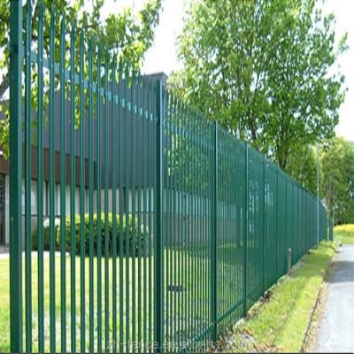 China Easily Assembled Galvanized Steel Picket Palisade Garden Fence for sale