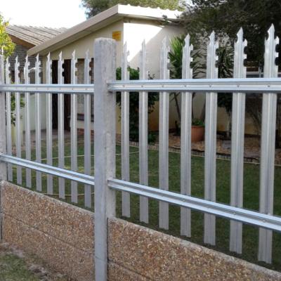 China High Security Easily Assembled Commercial Steel Palisade Fence for sale