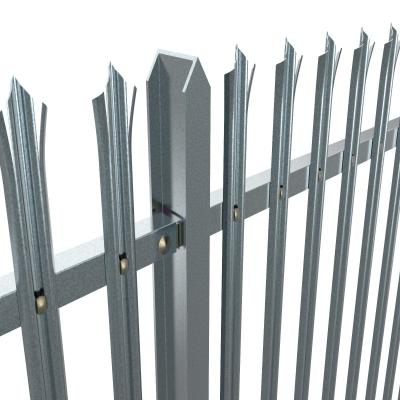 China Easily Assembled Commercial Metal Euro Palisade Steel Fence for sale