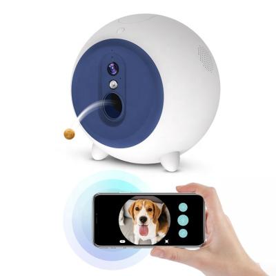 China Ccpet Toy Smart Wifi APP Dog Camera Pet Food Viable Interactive Smart Automatic Pet Feeder I.Q. for sale