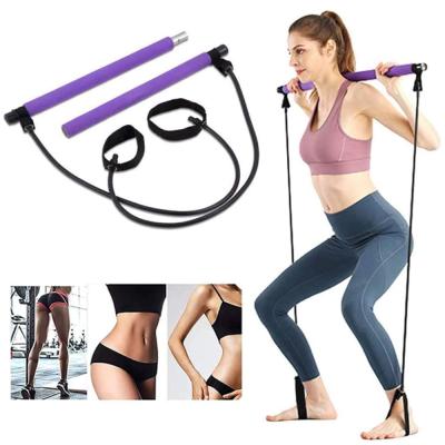 China Durable Home Gym Training Equipment Pilates Bar Kit, Yoga Stretch Sculpt Twisting Sit Up Bar Resistance Band) for sale