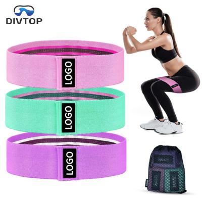 China Non Durable Slip Booty Resistance Bands Hip Bands Women Yoga Legs Butt Cloth Fitness Gym Bands for sale