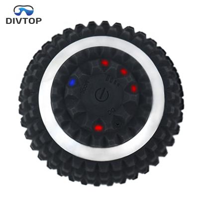 China Custom Yogo Logo Electric Rechargeable Vibrating Massage Ball, Relieving Muscle Tension Pain Pressure Massaging Balls for sale