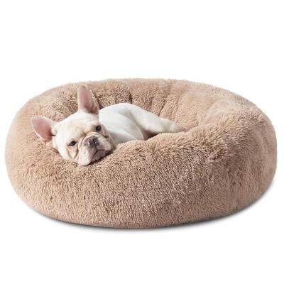 China Breathable Soft Plush Outdoor Small Medium Large Dogs Around Bed , Machine Washable Donut Furniture Calming Dog Bed* for sale