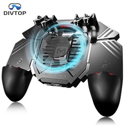 China 6 Finger Operation Game Handle Mobile Gamepad Controller Inch Used 4.7-6.5 Inch, 4000 mAh Load Fan Portable Mobile Game Controller. for sale