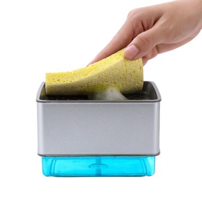 China Durable Premium Quality Soap Dispenser Pump Box, Kitchen Countertop Sponge Cart Soap Pump Dispenser for sale