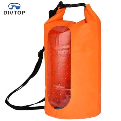 China Swimming Outdoor Sports Waterproof Dry Bag Transparent Window Design for Camping Rafting Boating Swimming Kayaking Hiking Beach Fishing for sale