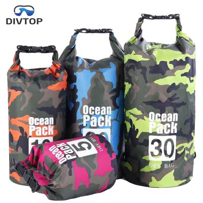 China 2020 Best PVC Camouflage Waterproof Swimming Dry Bag, Outdoor Kayaking Camping Hiking Waterproof Dry Bags Backpack for sale