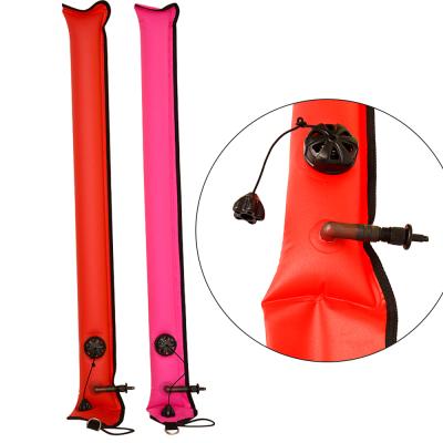 China Tube Diving Gear Sports Underwater Inflatable Surface Marker Buoy With Quick Release Release Valve for sale