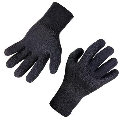 China With Printing For Non Slip 3MM High Stretch 5MM PVC Printed Anti Slip Neoprene Warm Diving Gloves for sale