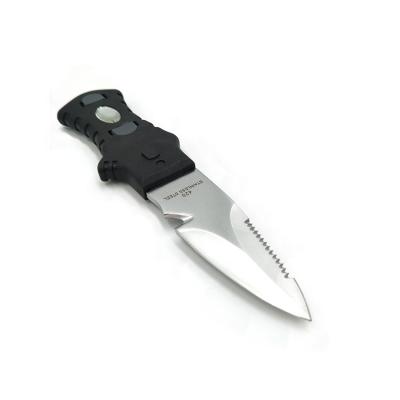 China For high quality fixed black stainless steel blade dive knife, diving equipment. for sale