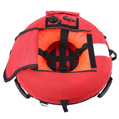 China Durable High Visibility Marine Spearfishing Buoy , Safety Buoyancy Signal Diameter 72cm Float for sale