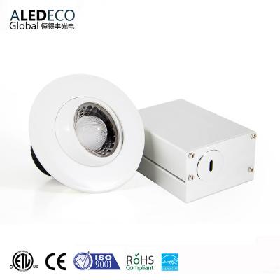 China Modern 3 Inch Round Led Downlight 7W COB High Voltage 120V Soffit Lighting LED Gimbal Downlight for sale