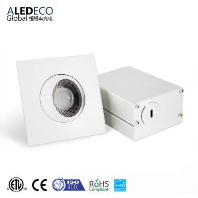 China Modern Round or Square Led Downlight COB High Voltage 120V 7W Soffit downlighting Gimbal LED Downlight for sale