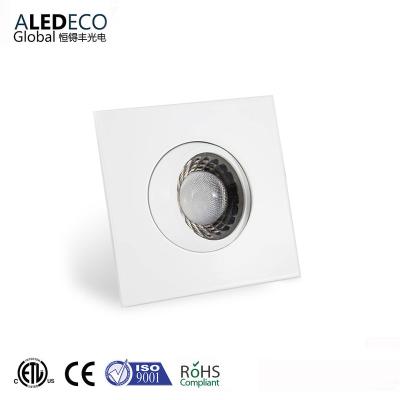 China High Quality Modern Downlighting 7W 12V Adjustable Square Gimbal Led Spotlight for sale