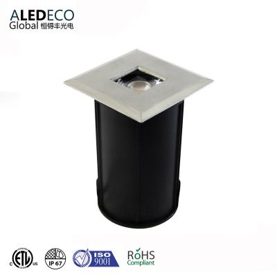 China Concrete Driveway/Inground/Landscape/ Platform & Step 3W 12V 24V 304 RGBW stainless steel led inground led light stair light outdoor floor light for sale