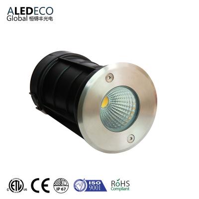 China High Quality 12VDC 7W RGBW COB Concrete / Deck / In Floor / Landscape Garden Buried Inground Light Pathway Light Led Underground Light for sale