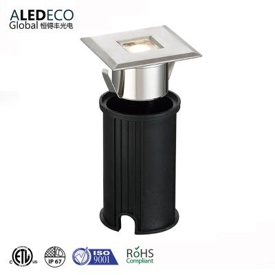 China Concrete Driveway/Inground/Landscape/ Platform & Stage 3W 12V 24V RGBW Led Walkway Inground Light Yard Light Underground Lights for sale