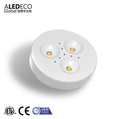 China High Quality Modern 12V 3W Dimmable LED Ceiling Under Cabinet Puck Lights Display Light for sale