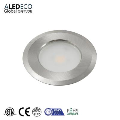 China Hot Sale Modern Dim To Heat 3W 12V Waterproof Recessed COB LED Puck Step Light Cabinet Light for sale