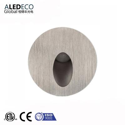 China Indoor or Outdoor Round Recessed Step/Path/Plinth/Light Stair Light Foot LED Wall Corridor Modern Design for sale