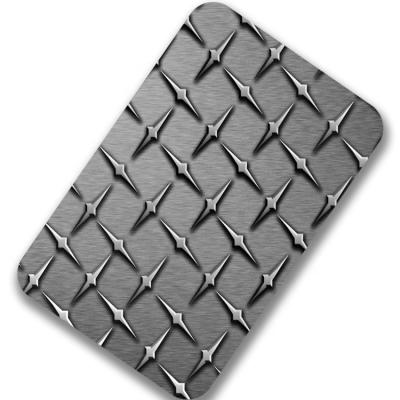 China Construction China Supply 201 304 Embossed Stainless Steel Checker Plate for sale