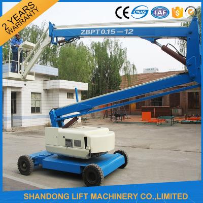 China 360 Lift van de omwentelings de Gemotoriseerde Aanhangwagen Opgezette Boom met Hydraulisch Onstabiel Wapen Te koop