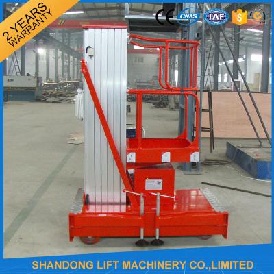 China Mobile Hydraulic Aerial Work Platform Lift With High Strength Aluminum Alloy Material for sale