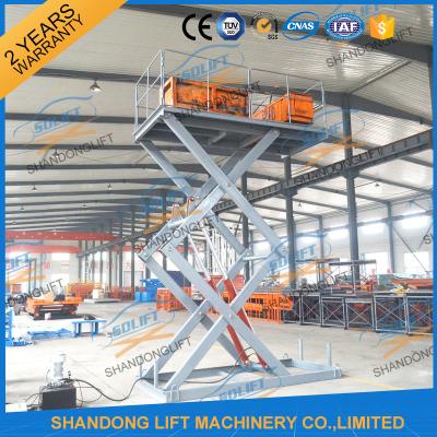 China CE TUV1.5T 3.5M Warehouse Hydraulic Scissor Lift Scissor Lift Platform for Cargo for sale