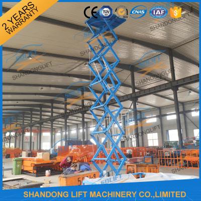 China CE 6.65m 500Kgs Electric Scissor Lift Hydraulic Scissor Cargo Lift for Warehouse for sale