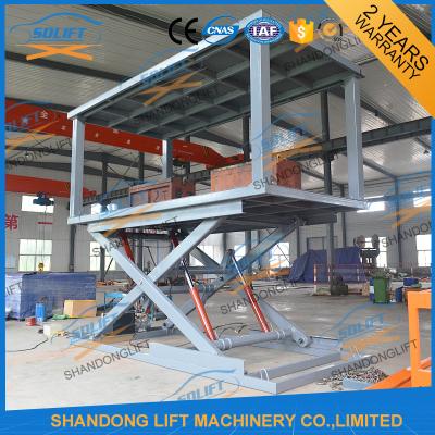 China 2.5T 3m Hydraulische Parkeerlift met schaar Twee verdiepingen Parkeerlift Te koop