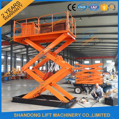 China 1T 5.5M Hydraulic Heavy Duty Scissor Lift Electric Home Scissor Lift Platform With CE for sale