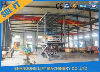 China Reliable Double Deck Car Parking System , 2 Cars Hydraulic Scissor Lift For Basement for sale