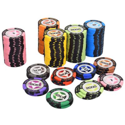 China Custom Ceramic Clay Cheap Casino Poker Chips Poker Chips Factory Supply for sale