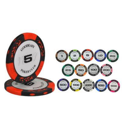 China ABS casino poker chips high quality ceramic/clay/plastic poker chips in sale customized design poker chips for sale