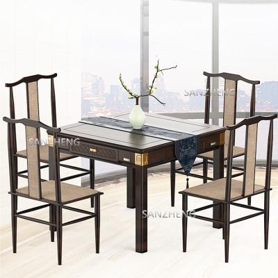 China Smart Automation / Wooden Dinner Table Quiet Shuffle Fashionable Use New Double Automated Mahjong Table Collapsible Folding Table for sale