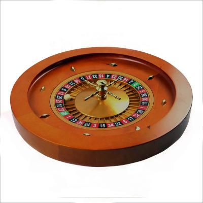 China Game Piece 20 Inch Casino Roulette Wheel Wooden Solid Wooden Roulette Wheel Playing Luxury Roulette Wheel for sale