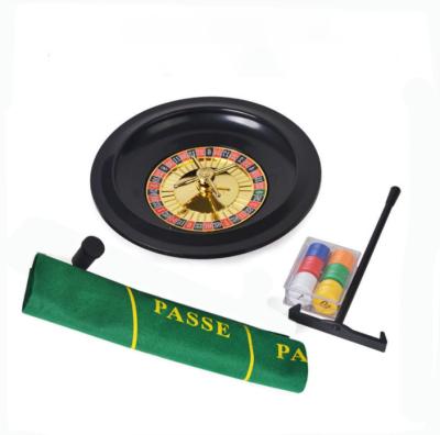 China Nonwoven Fabric One Whole Roulette Wheel Set Set With 6 Inch Turntable Manual Roulette Set High Quality Casino for sale