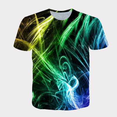 China Latest Design Anti-wrinkle DIY Sublimation Printed Clothes Mens 3d Printing T-Shirts for sale