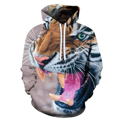 China Fierce Anti-wrinkle Tiger Design 3D Hoodie T-shirt Sweater for sale