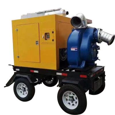 China Hotels Wheeled Large Flow M3 Mobile Drainage Truck Self-priming Pump 500 Flood Control Sewage Pump for sale