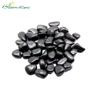 China Modern Nanjing Garden Stone Decor Polished Black River Rock for sale