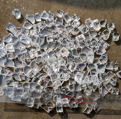 China Clear gas fireplce tempered glass fire pits glass chips for sale