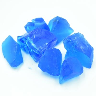 China Blue Natural Glass Gas Fireplce Rocks For Fireplace Accessories for sale