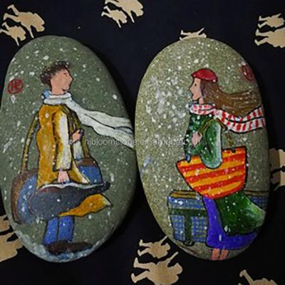 China Landscape colored rocks to paint beautiful pebble stone for sale