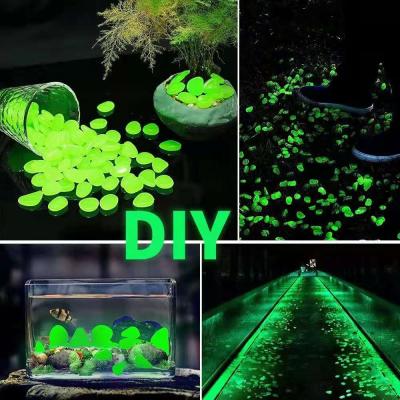 China DIY Modern Decorative Luminous Stones Glow in Dark Garden Rocks for sale