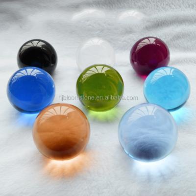 China Swimming Pool Decoration Decorative Transparent Round Solid Glass Ball For Sale for sale