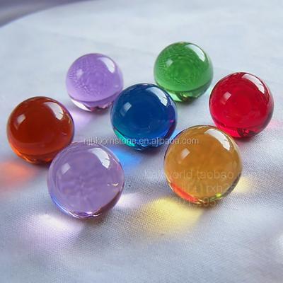 China Swimming Pool Decoration Small Decorative Clear Mixed Color Solid Glass Ball for sale