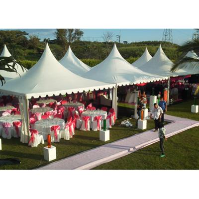 China Outdoor event 5x5 meter anti rusty waterproof PVC fabric aluminium marquee pavilion frame pagoda tent factory for sale for sale